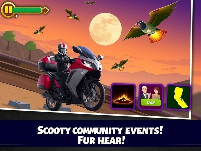 Scooty Night Ride Game Screenshot