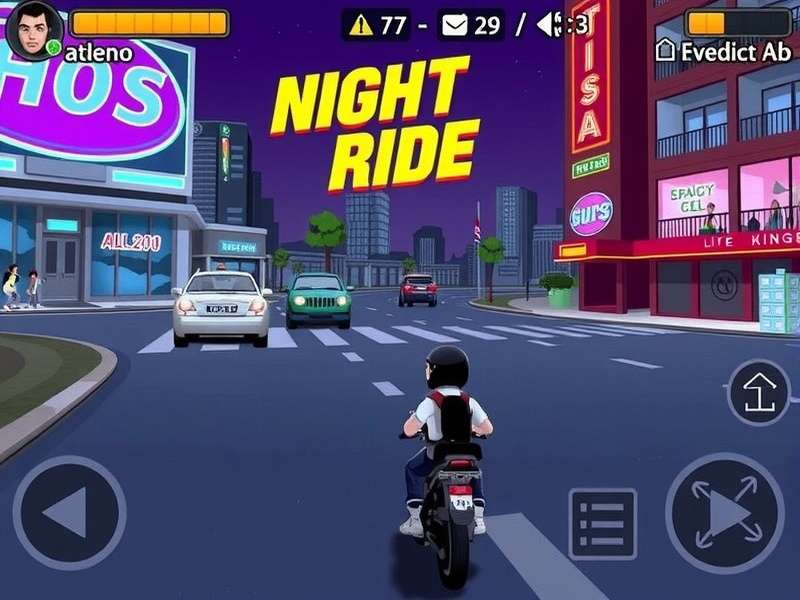Scooty Night Ride Gameplay